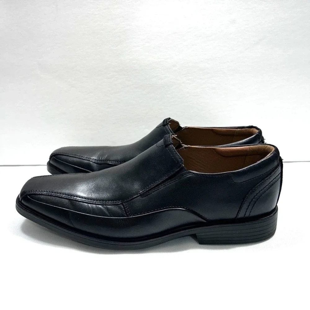Clarks  Collection Clarkslite Ave Loafers‎ Black Men's Shoes Leather US 10M